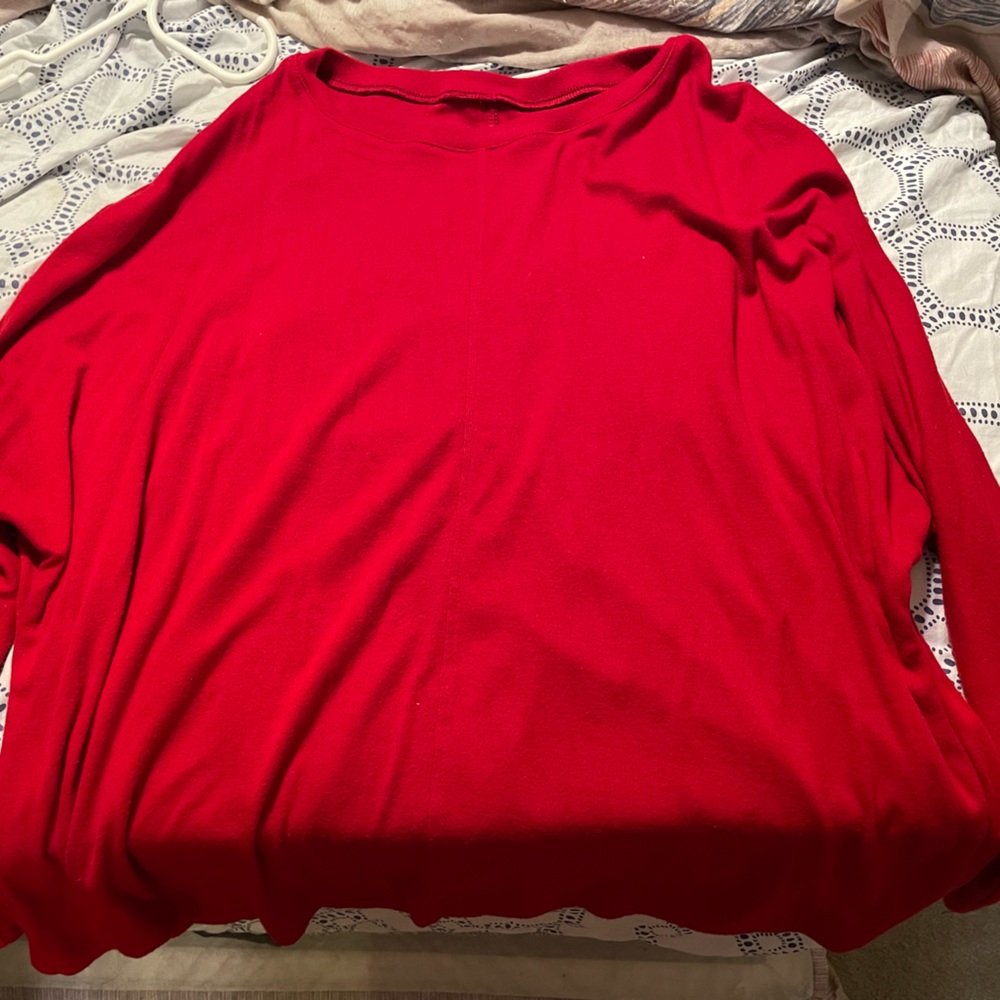 Soft red sweater